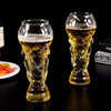 Trophy-Shaped Glass Beer Mug