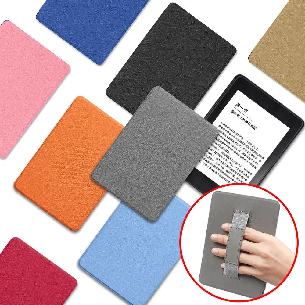Premium Leather Case for Kindle Paperwhite (2024) with Hand Strap & Auto Sleep/Wake
