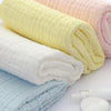 Baby Muslin Washcloths, 5-Pack Soft Cotton Gauze Towels