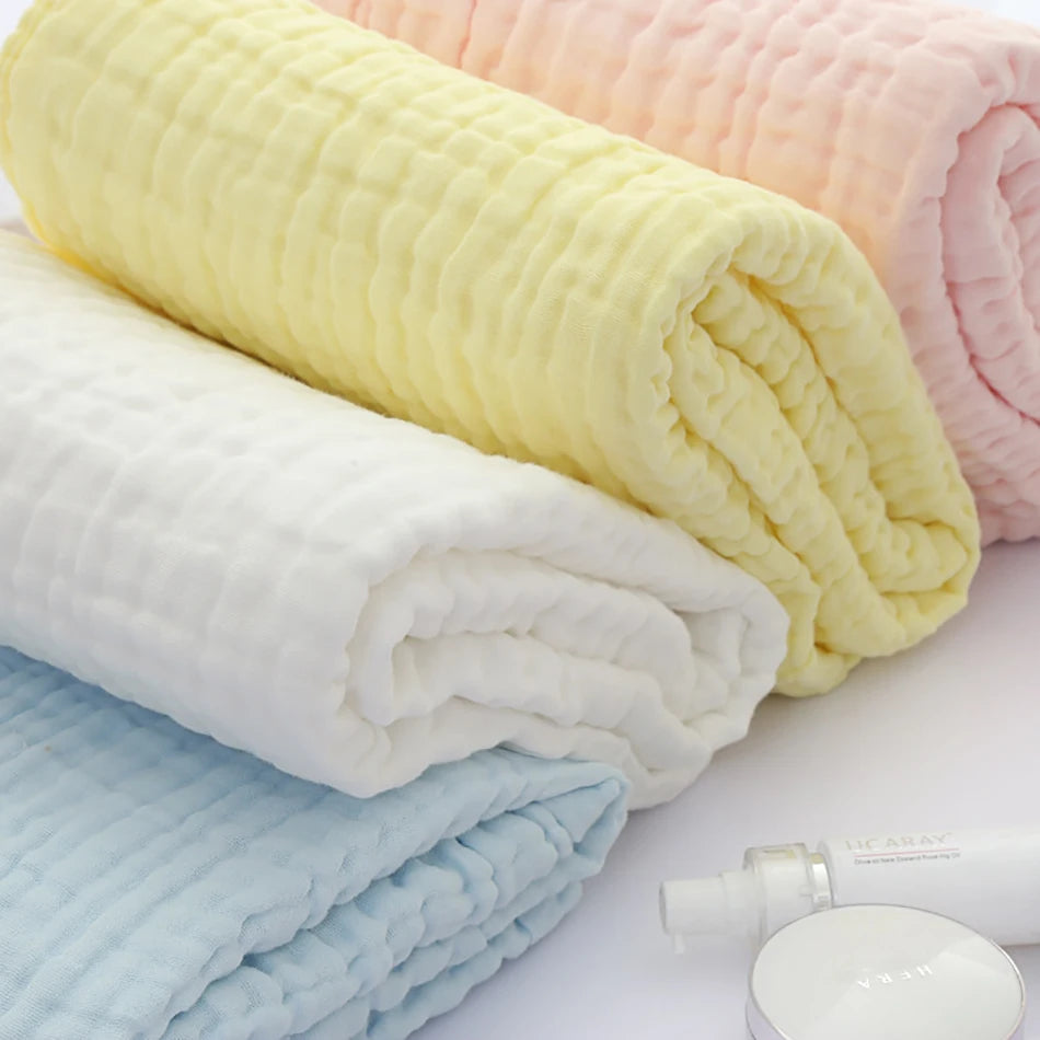 Baby Muslin Washcloths, 5-Pack Soft Cotton Gauze Towels