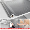 Aluminum foil peel-and-stick kitchen backsplash wall sticker in gray mesh texture for various uses