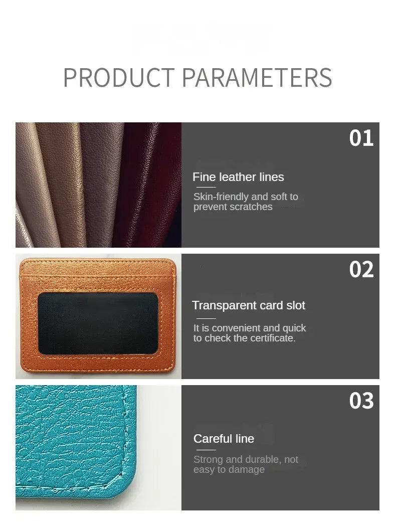 Slim PU Leather Wallet with Multiple Card Slots