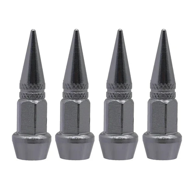 Five silver-colored universal bullet head screws with conical tips.