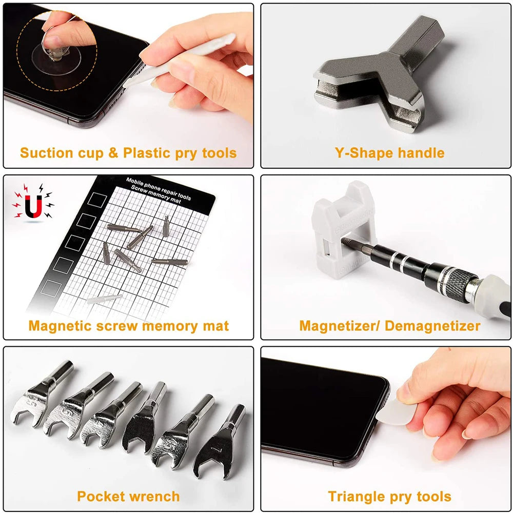 Precision 135-in-1 Screwdriver Set with Magnetic Bits and Repair Accessories