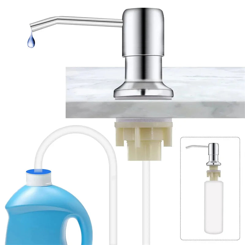 Stainless Steel Kitchen Soap Dispenser with Pump