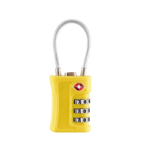 TSA-Approved 3-Digit Combination Travel Lock - Durable Zinc Alloy Luggage Lock