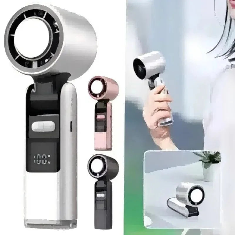 Mini USB Rechargeable Turbo Fan with Digital Display