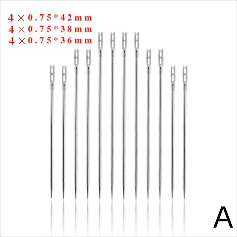 Easy-Threading Stainless Steel Sewing Needles Set (30-Pack)