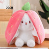 Kawaii Fruit Bunny Plush Toy - Cute Carrot & Strawberry Design