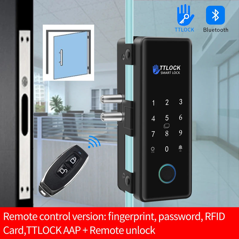 Cerradura Inteligente TTLOCK Biométrica para Puertas de Vidrio y Madera