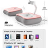 Adjustable Tablet Pillow Stand with Snack Bowl & Foldable Arm