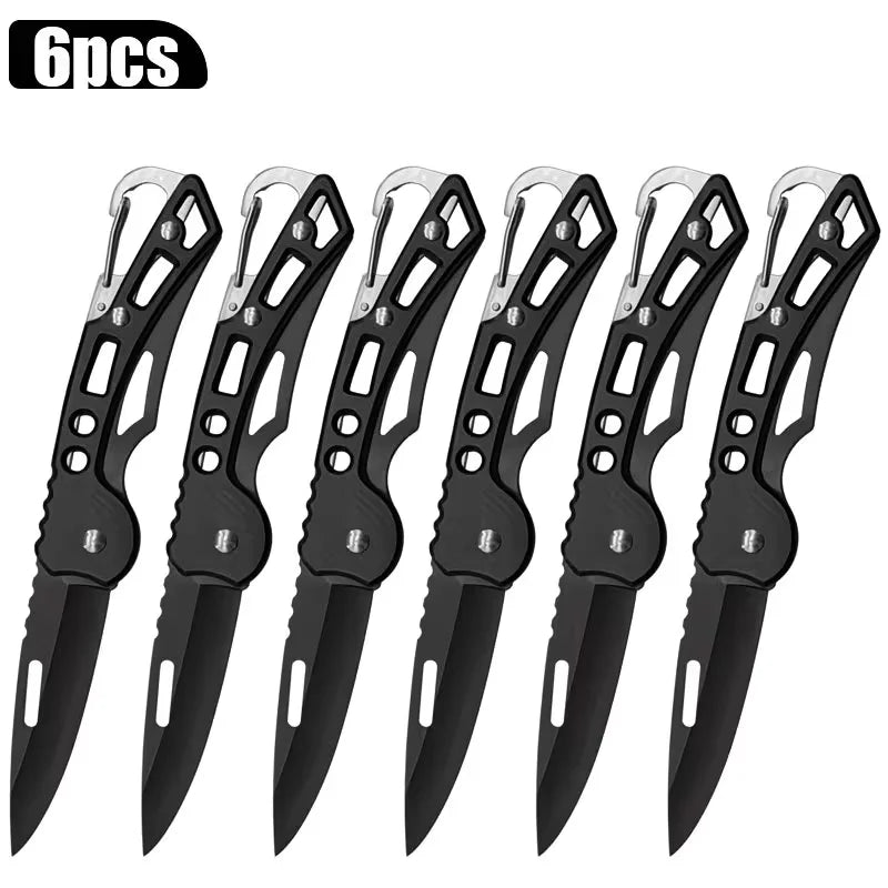 Stainless Steel Folding Knife Set with Compact Design