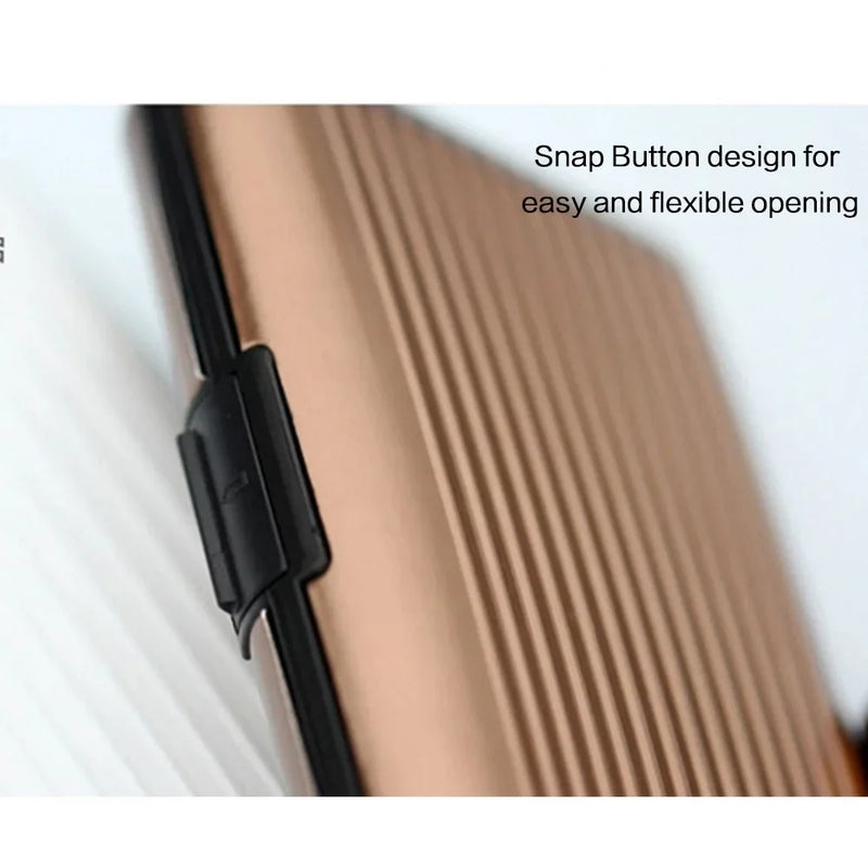 Slim RFID-Blocking Aluminum Card Wallet