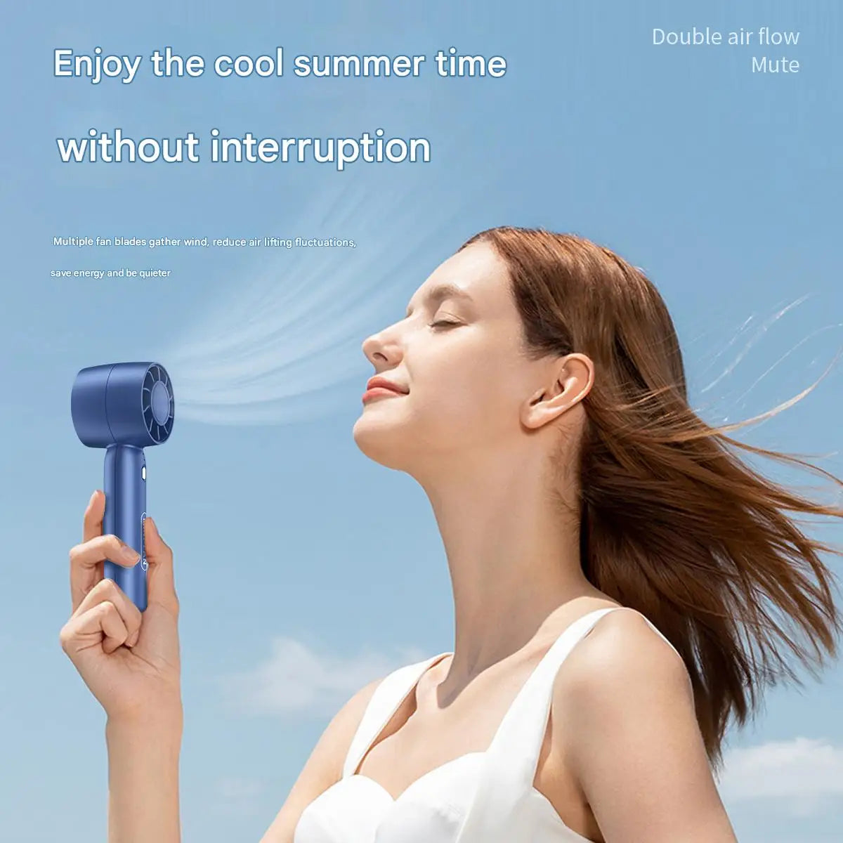 Portable Handheld USB Rechargeable Fan