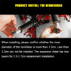 Universal 22mm Motorcycle Bar End Mirrors - 360° Adjustable Pair