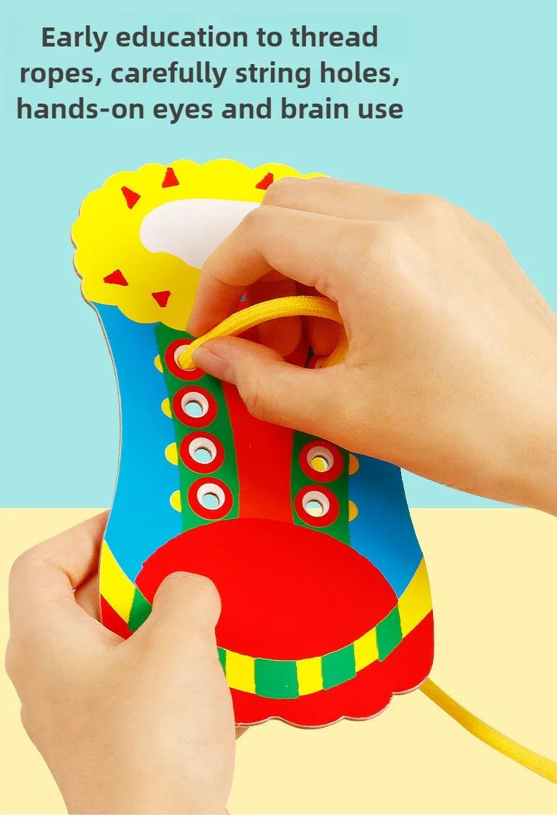 Shoelace Tying Practice Board for Kids – Learn to Tie Laces
