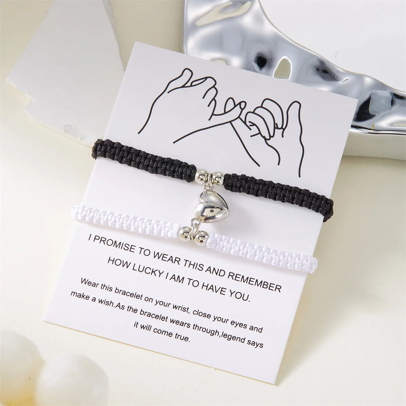 Magnetic Heart Couple Bracelets