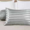 Luxurious Satin Stripe Pillowcase with Envelope Closure