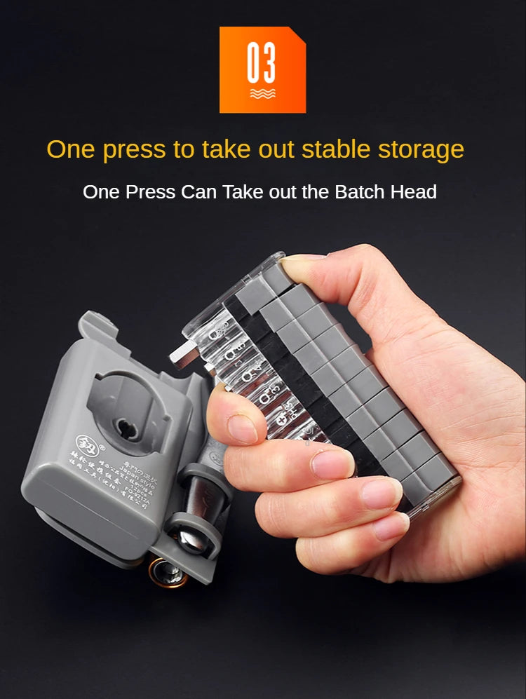 Compact Multi-Bit Ratchet Screwdriver Set