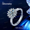 D-Color Moissanite Solitaire Ring in 925 Sterling Silver