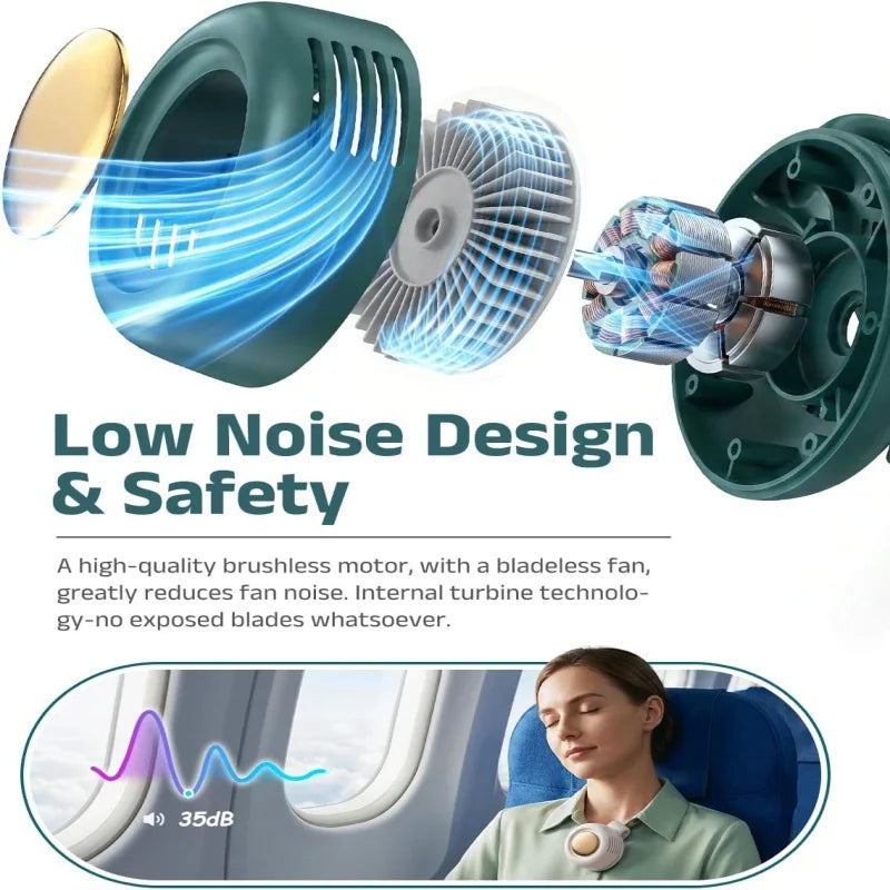 Portable Waist-Clip Mini Fan