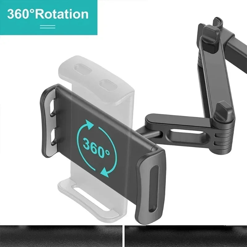 360° Universal Car Headrest Tablet &amp; Phone Mount