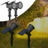 Solar-Powered RGB LED Landscape Spotlight
