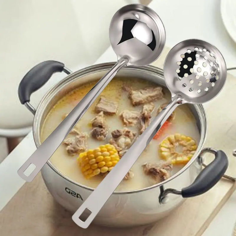 Juego de Cucharas para Sopa de Acero Inoxidable - 6 Piezas