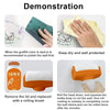 Demonstration showing how to use an antibacterial wall repair paint and roller brush to polish a wall.