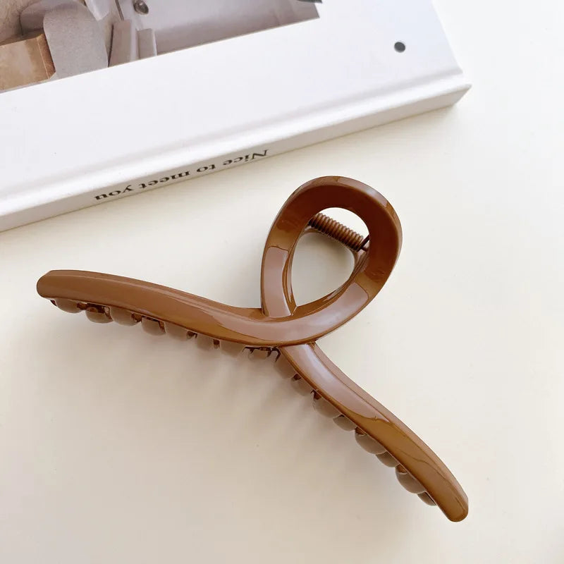 Gold S-Shaped Metal Hair Claw
