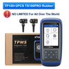XTOOL TP150 diagnostic tool with two rubber sensors and packaging box