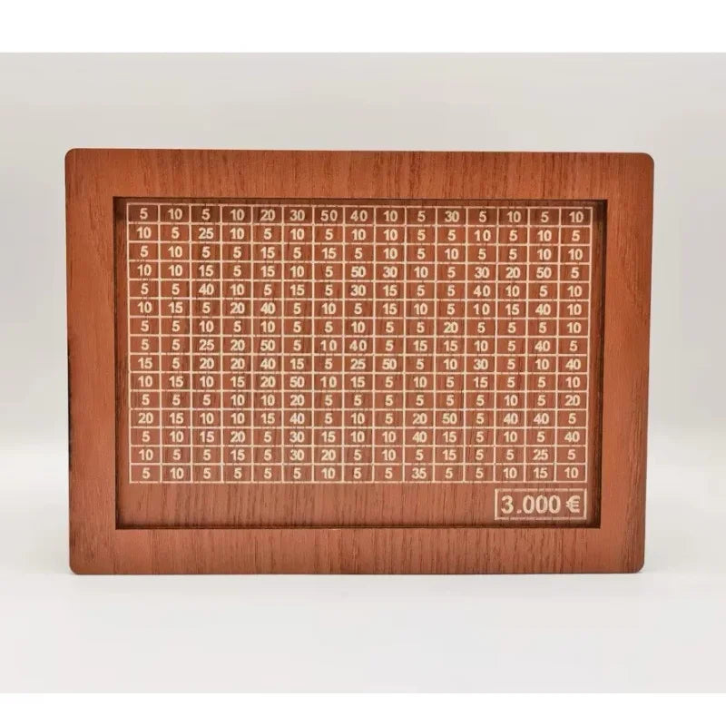 Retro Wooden Money Saving Box with Digital Counter