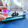 Black Pearl Pirate Ship Fluid Hourglass Decoration
