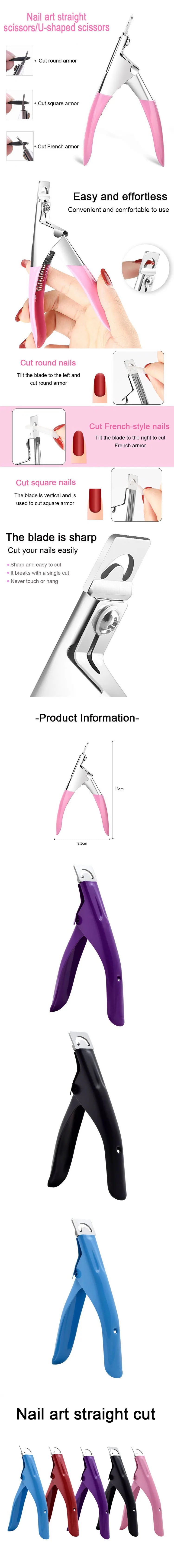 Precision Stainless Steel False Nail Clipper