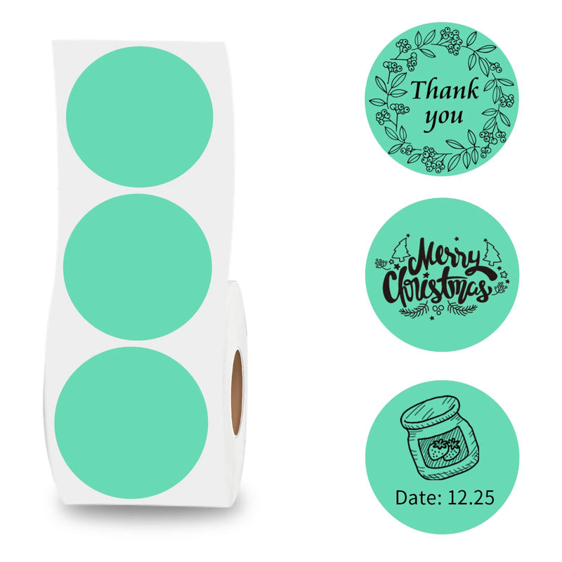 Round Thermal Sticker Labels - 600 Count per Roll