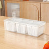 Square Food Storage Containers with Clear Compartments