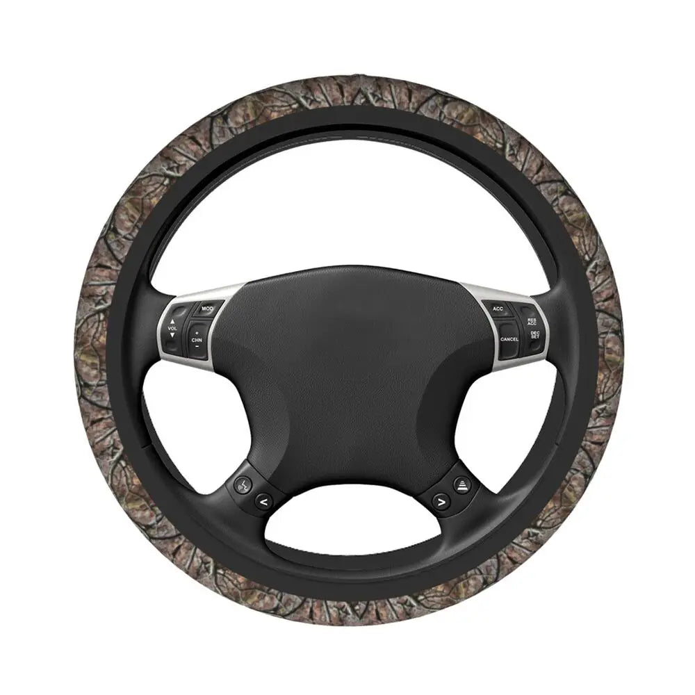 Tree Camouflage Elastic Steering Wheel Cover