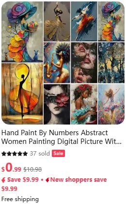 Adult Paint by Numbers Kit – African Women Portrait on Canvas
