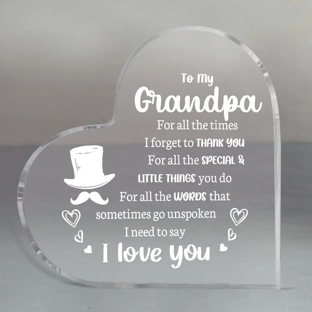 "I Love You Mom" Acrylic Keepsake for Mother's Day