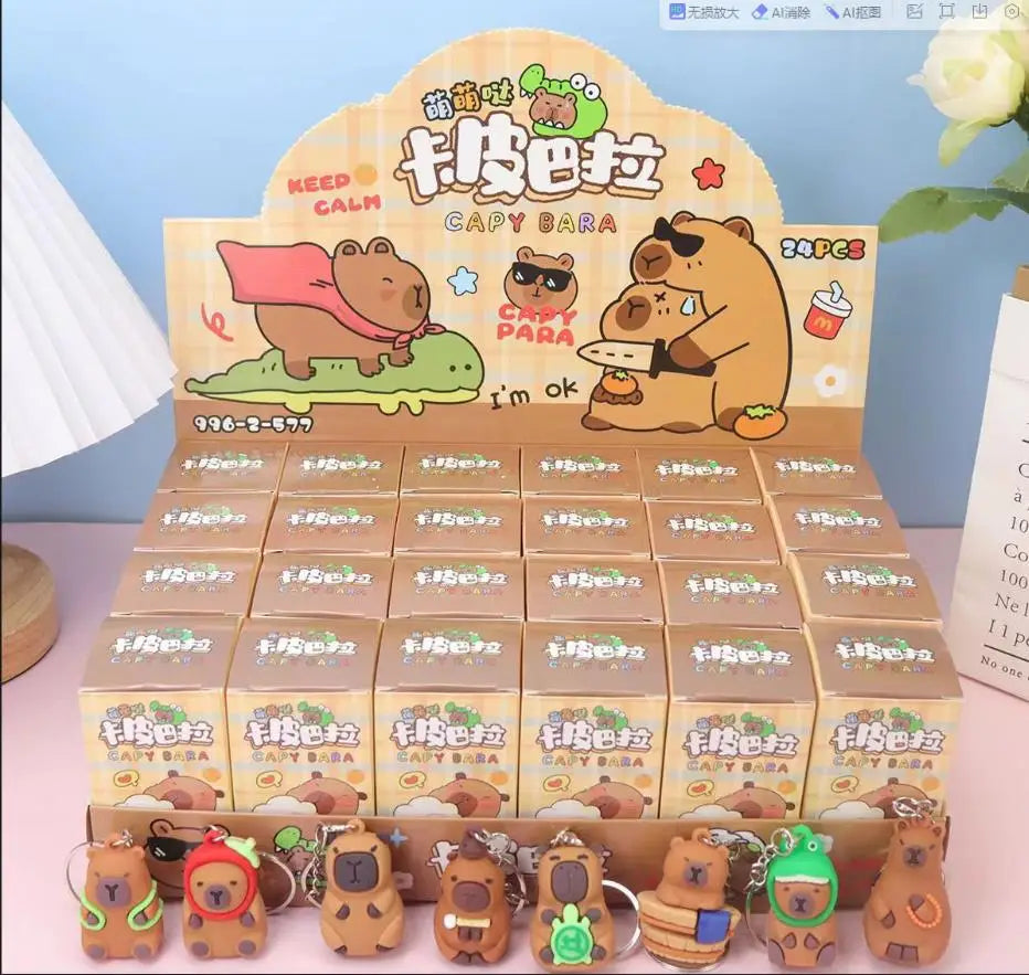 Surprise Capybara Blind Box Keychain Doll