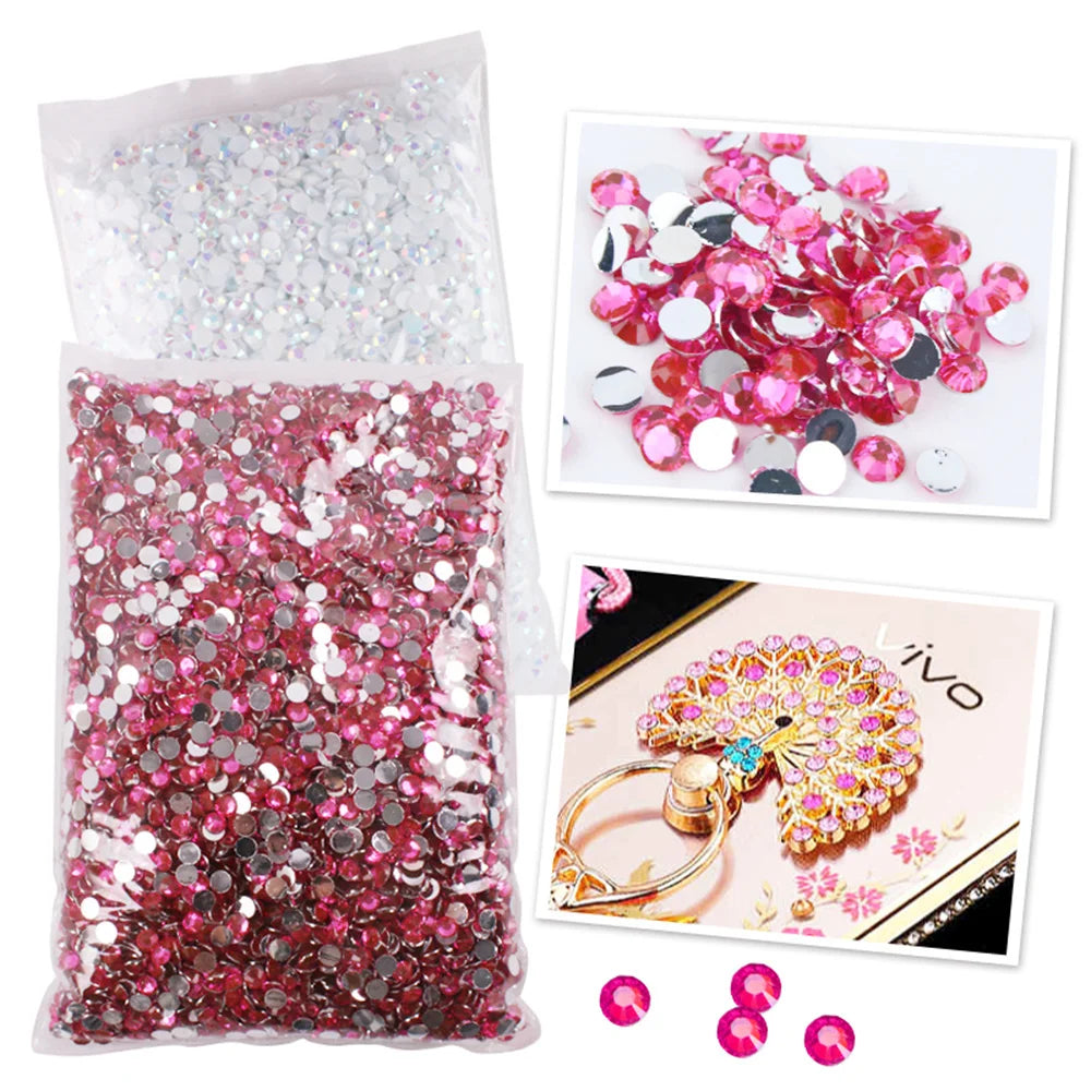 Jelly AB Flatback Resin Rhinestones (2-6mm)