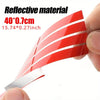 Reflective Car Sticker Strips – Red, Waterproof, Universal Fit