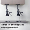 Three-in-one upgrade easy support cabinet featuring black lifting brackets for furniture installation