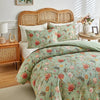 Vintage Floral Duvet Cover Set with Pillowcases