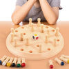 Wooden Memory Match Stick Chess Game – Montessori Color Matching Board Game