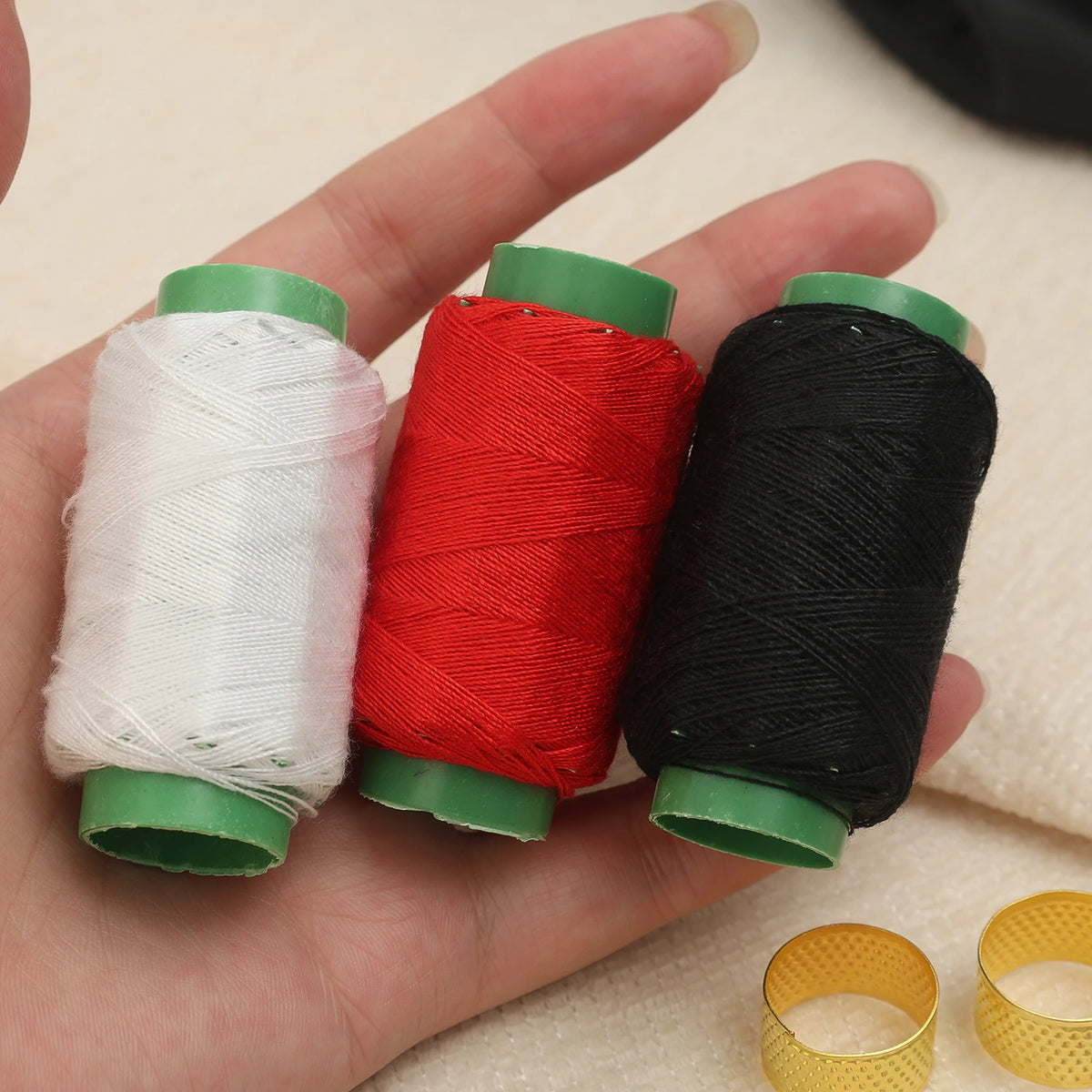 Sewing Needles Set with Large Eye and Threader Tool