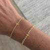 Elegant Gold-Plated Cross Bracelet for Women