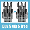 A set of five windshield repair kits for quick fixing of chips, cracks, and scratches.