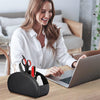 PU Leather Remote Control Organizer with 5 Compartments