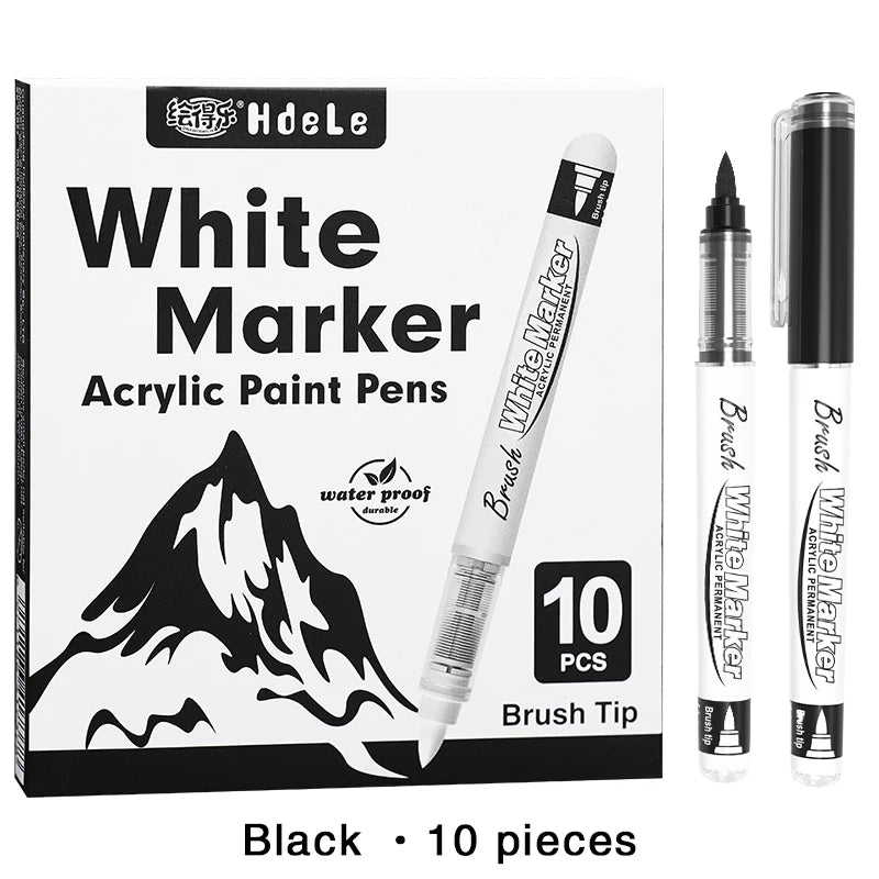 White Acrylic Paint Marker Pens